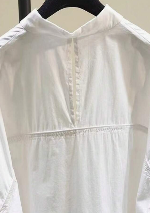 Women's Casual Loose Fit Hollow Back Western-Style 3/4 Sleeve Shirt, Summer Minimalist Design Versatile